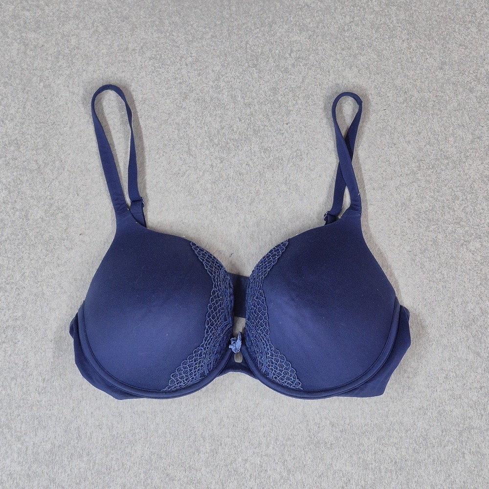 Victoria's Secret Women Bra 36DD Navy Body By Perfect Shape Underwire